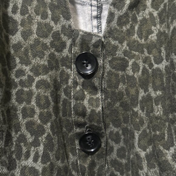 EUC Marissa Webb Mera Animal Print Cotton Canvas Jacket Womens Size 6 - Picture 6 of 15